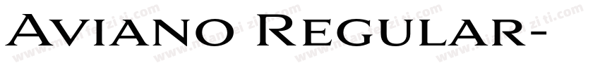 Aviano Regular字体转换